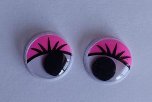 Глаза клеевые круглые 15 мм