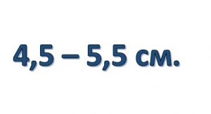 Подвязы шириной 4,5 - 5,5 см.